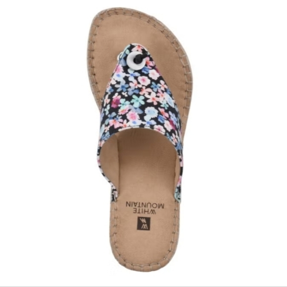 BRAND NEW WHITE MOUNTAIN BEACHBALL DRESSY WEDGE SANDAL by Roamans - Picture 14 of 16